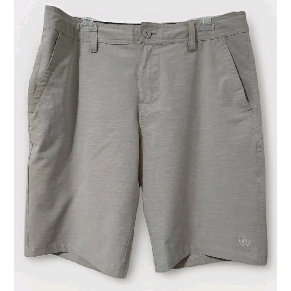 Hang Ten Shorts Mens Size 34 Belt Loops 5 Pockets 2 Zipper Mesh Lined 11" Inseam